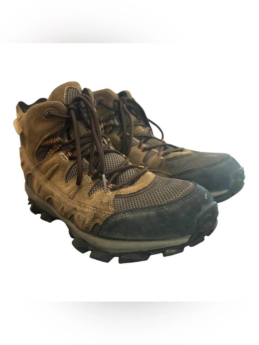 Red Head Men's Brown Trail Hiking Shoes - Durable Outdoor Footwear Work Boots